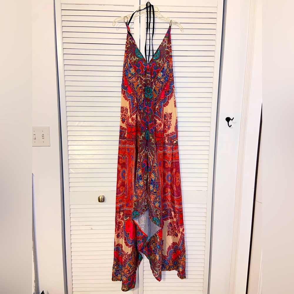 Silky long dress